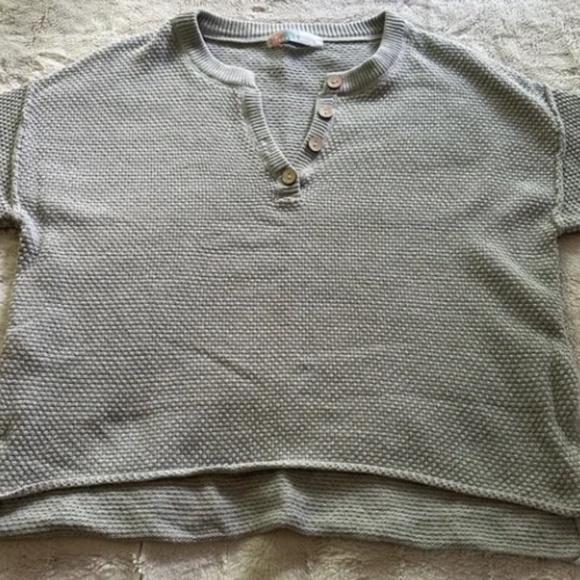 Free People Light Gray V-Neck Sweater Set - Picture 2 of 4